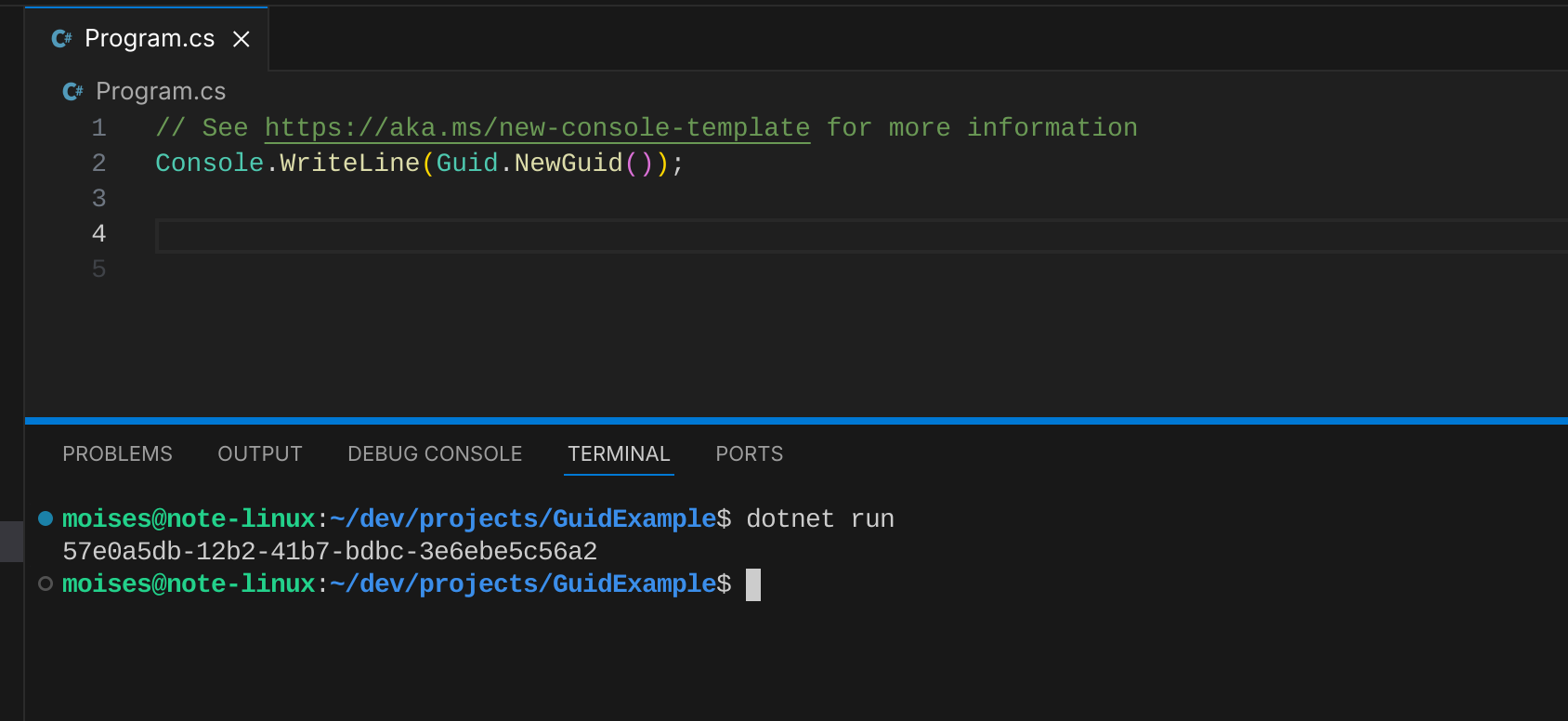 img of Utilizando guid em dotnet
